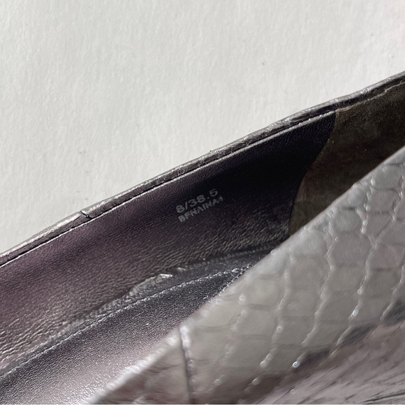 Brian Atwood "Naina" Pointed Toe Snakeskin Pump Size 8 - Picture 5 of 5